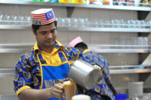 Teh Tarik and Roti Canai in Malaysia